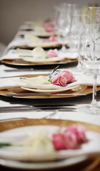 Handmade wedding place settings by Golda Publishing